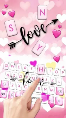 Love Hearts Arrow Keyboard The android App screenshot 2